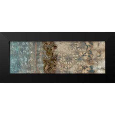 Shibori Panel I Black Modern Wood Framed Art Print by Zarris, Chariklia