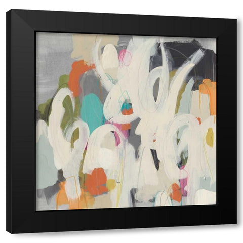 Parsing Prose II Black Modern Wood Framed Art Print by Vess, June Erica