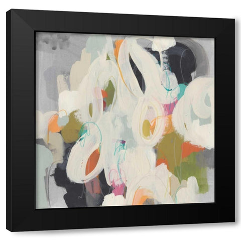 Parsing Prose IV Black Modern Wood Framed Art Print with Double Matting by Vess, June Erica