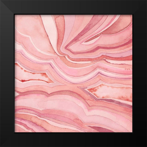 Pastel Agate III Black Modern Wood Framed Art Print by Meagher, Megan