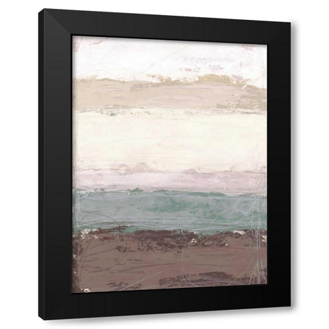 Strata Horizon I Black Modern Wood Framed Art Print with Double Matting by Vess, June Erica