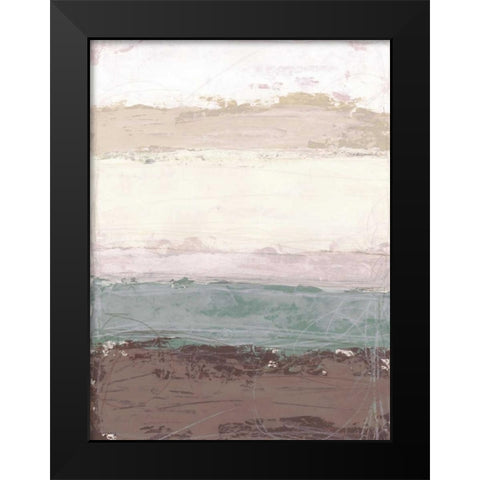 Strata Horizon I Black Modern Wood Framed Art Print by Vess, June Erica