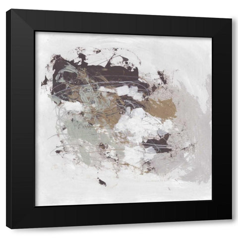 Kinetic Simile II Black Modern Wood Framed Art Print with Double Matting by Vess, June Erica