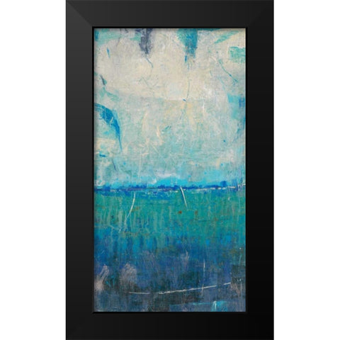 Blue Movement I Black Modern Wood Framed Art Print by OToole, Tim