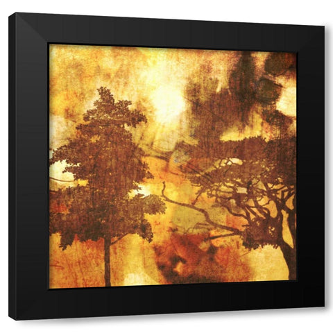 Autumn Colored I Black Modern Wood Framed Art Print with Double Matting by Orlov, Irena