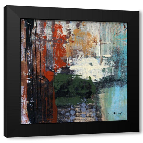 Urban Space III Black Modern Wood Framed Art Print with Double Matting by Orlov, Irena