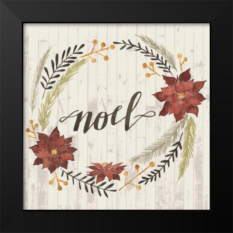 Rustic Christmas I Black Modern Wood Framed Art Print by Popp, Grace
