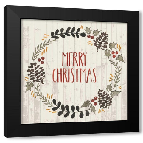 Rustic Christmas II Black Modern Wood Framed Art Print by Popp, Grace