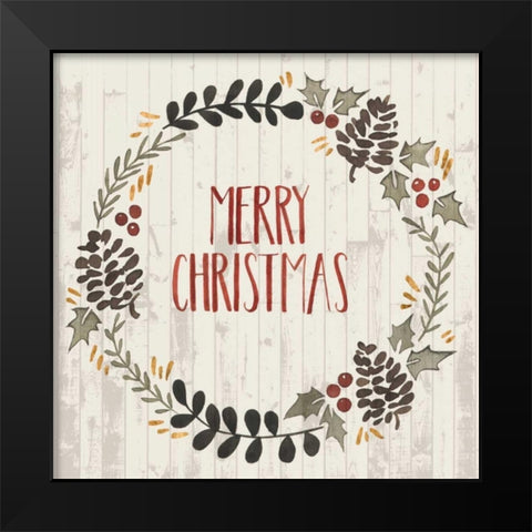 Rustic Christmas II Black Modern Wood Framed Art Print by Popp, Grace
