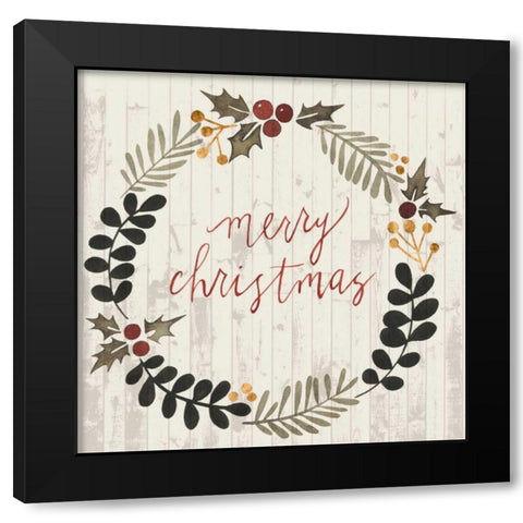 Rustic Christmas III Black Modern Wood Framed Art Print by Popp, Grace