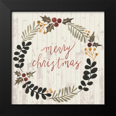 Rustic Christmas III Black Modern Wood Framed Art Print by Popp, Grace