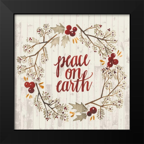 Rustic Christmas V Black Modern Wood Framed Art Print by Popp, Grace