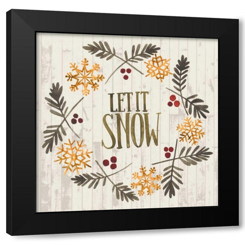 Rustic Christmas VI Black Modern Wood Framed Art Print by Popp, Grace