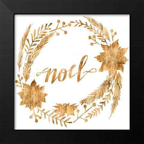 Golden Christmas IV Black Modern Wood Framed Art Print by Popp, Grace