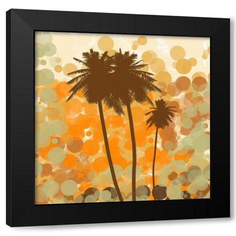 Sunshine Garden I Black Modern Wood Framed Art Print with Double Matting by Orlov, Irena