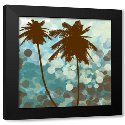 Sunshine Garden IV Black Modern Wood Framed Art Print with Double Matting by Orlov, Irena
