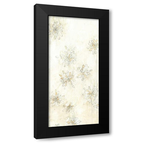 Dahlia Cascade II Black Modern Wood Framed Art Print by Vess, June Erica