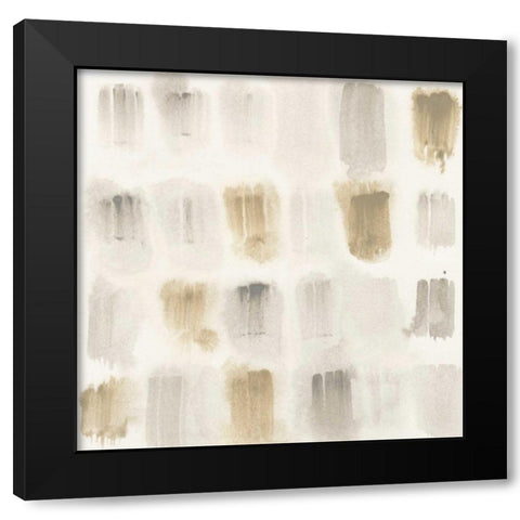 Rhythmic Echo I Black Modern Wood Framed Art Print by Vess, June Erica