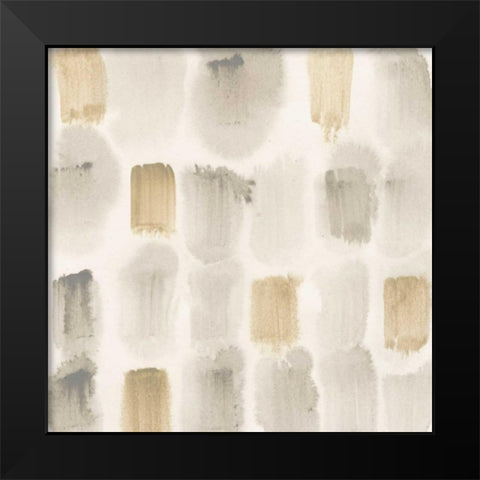 Rhythmic Echo II Black Modern Wood Framed Art Print by Vess, June Erica