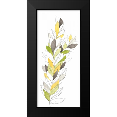Petiole I Black Modern Wood Framed Art Print by Vess, June Erica