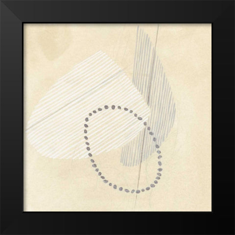 Parchment Prose I Black Modern Wood Framed Art Print by Vess, June Erica