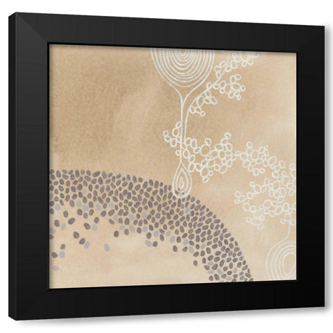Parchment Prose IV Black Modern Wood Framed Art Print with Double Matting by Vess, June Erica