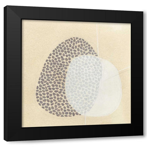 Parchment Prose VII Black Modern Wood Framed Art Print by Vess, June Erica