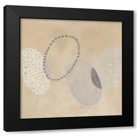 Parchment Prose VIII Black Modern Wood Framed Art Print with Double Matting by Vess, June Erica