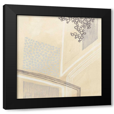 Parchment Prose IX Black Modern Wood Framed Art Print by Vess, June Erica