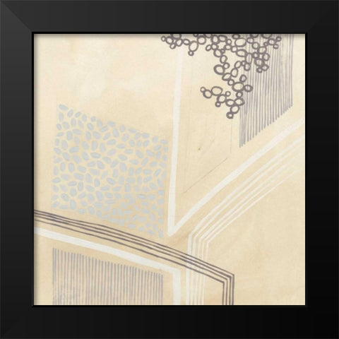 Parchment Prose IX Black Modern Wood Framed Art Print by Vess, June Erica