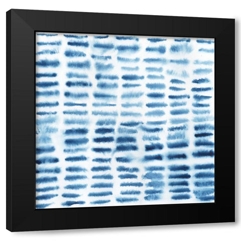 Indigo Bleed I Black Modern Wood Framed Art Print with Double Matting by Popp, Grace