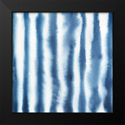 Indigo Bleed IV Black Modern Wood Framed Art Print by Popp, Grace