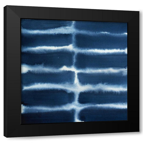 Indigo Bleed V Black Modern Wood Framed Art Print by Popp, Grace