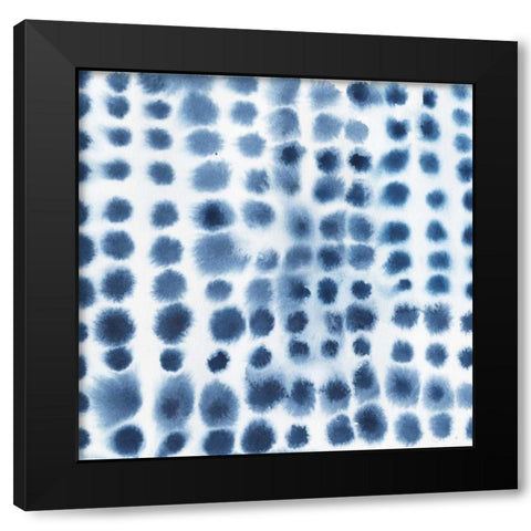 Indigo Bleed VI Black Modern Wood Framed Art Print with Double Matting by Popp, Grace
