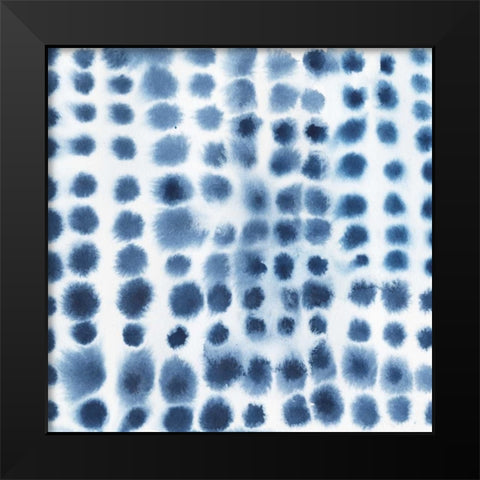 Indigo Bleed VI Black Modern Wood Framed Art Print by Popp, Grace