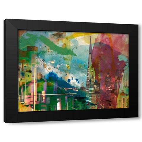 San Francisco Buildings I Black Modern Wood Framed Art Print by Jasper, Sisa