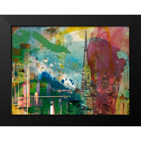 San Francisco Buildings I Black Modern Wood Framed Art Print by Jasper, Sisa