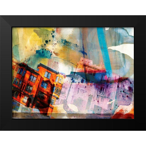 San Francisco Buildings III Black Modern Wood Framed Art Print by Jasper, Sisa