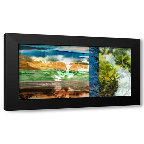 Denver Panorama II Black Modern Wood Framed Art Print by Jasper, Sisa