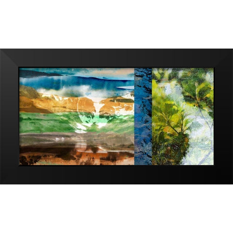 Denver Panorama II Black Modern Wood Framed Art Print by Jasper, Sisa
