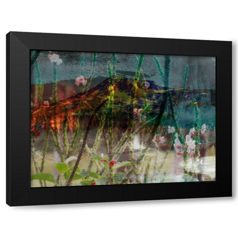 Mountain Wildflowers I Black Modern Wood Framed Art Print by Jasper, Sisa