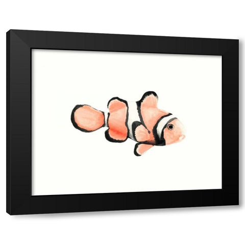 Watercolor Tropical Fish IV Black Modern Wood Framed Art Print by McCavitt, Naomi