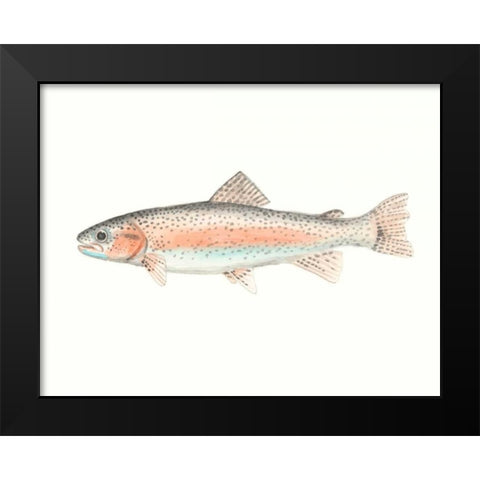 Watercolor Deep Sea Fish II Black Modern Wood Framed Art Print by McCavitt, Naomi
