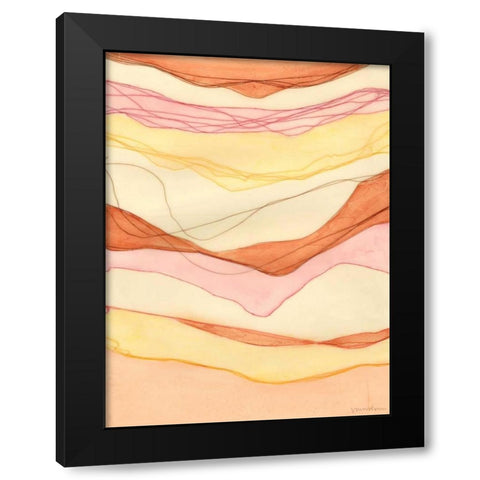 Canyon Cascade I Black Modern Wood Framed Art Print by Lam, Vanna