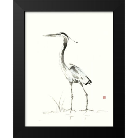 Evening Watch II Black Modern Wood Framed Art Print by Rae, Nan