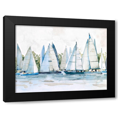 Pastel Marina II Black Modern Wood Framed Art Print by Scarvey, Emma