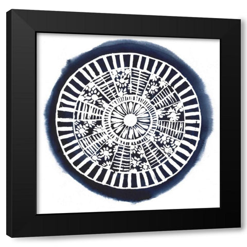 Navy Meridian I Black Modern Wood Framed Art Print by Popp, Grace
