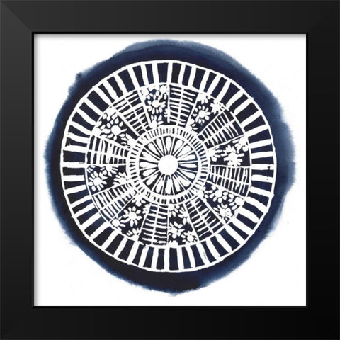 Navy Meridian I Black Modern Wood Framed Art Print by Popp, Grace