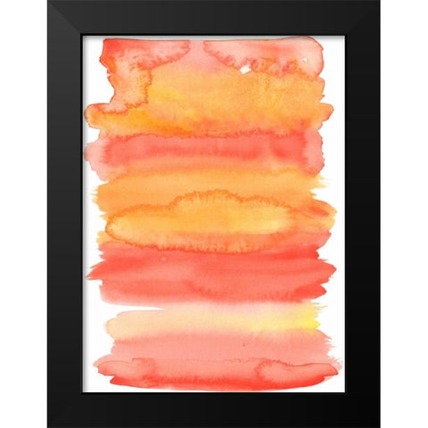 Tangerine II Black Modern Wood Framed Art Print by McCavitt, Naomi