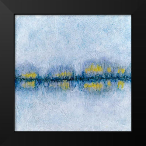 Across the Way II Black Modern Wood Framed Art Print by Stramel, Renee W.